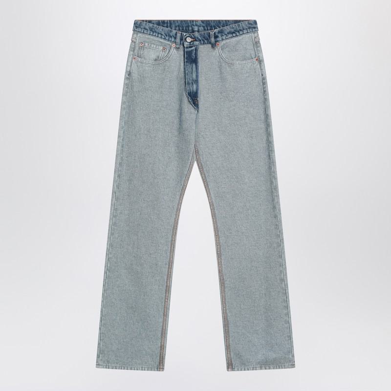 Mm6 Maison Margiela Two-Tone Washed Jeans