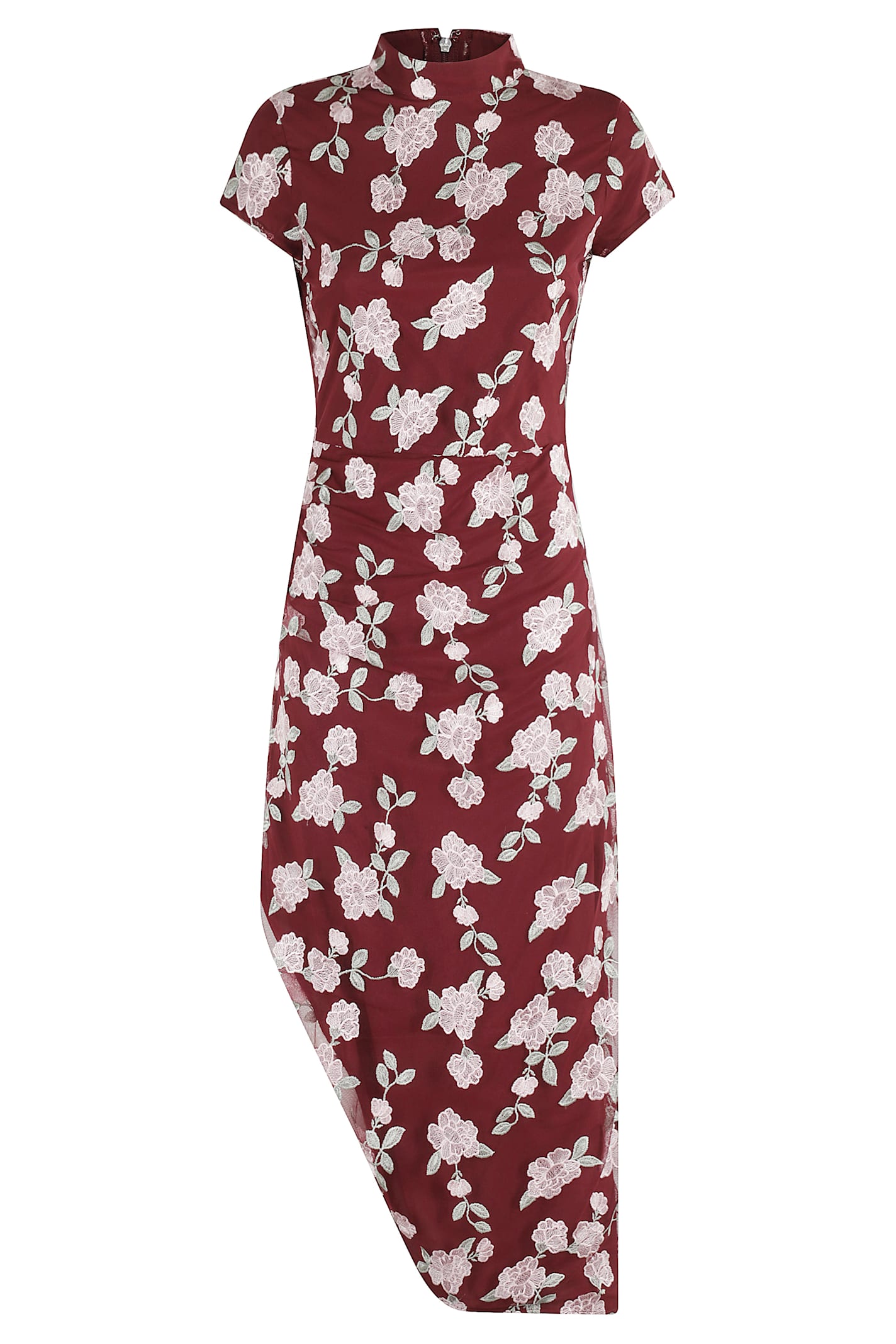 Rotate by Birger Christensen Mesh Asymmetric Dress