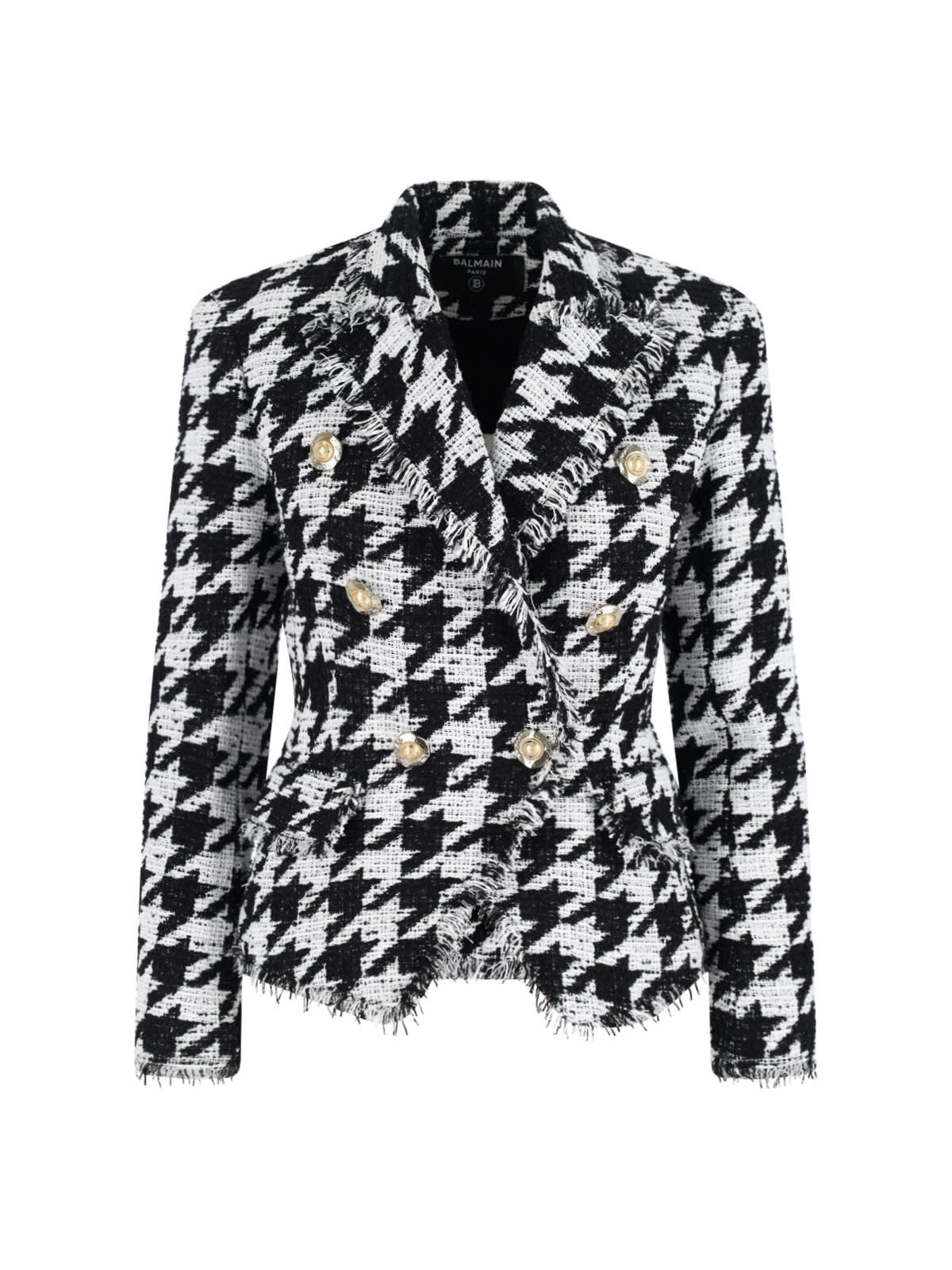 Balmain Double-breasted Tweed Blazer