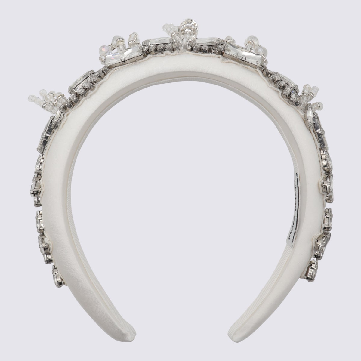 self-portrait Cream Cotton And Metal Hair Accessories