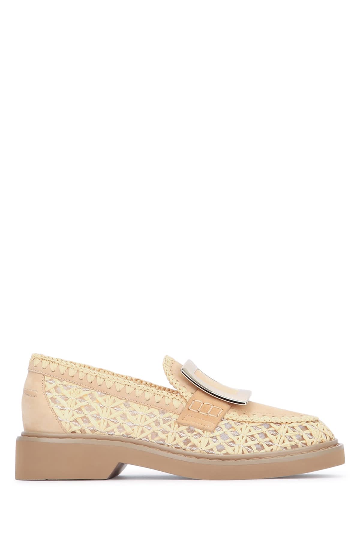 Roger Vivier Viv Rangers Raffia Braided Loafe 25