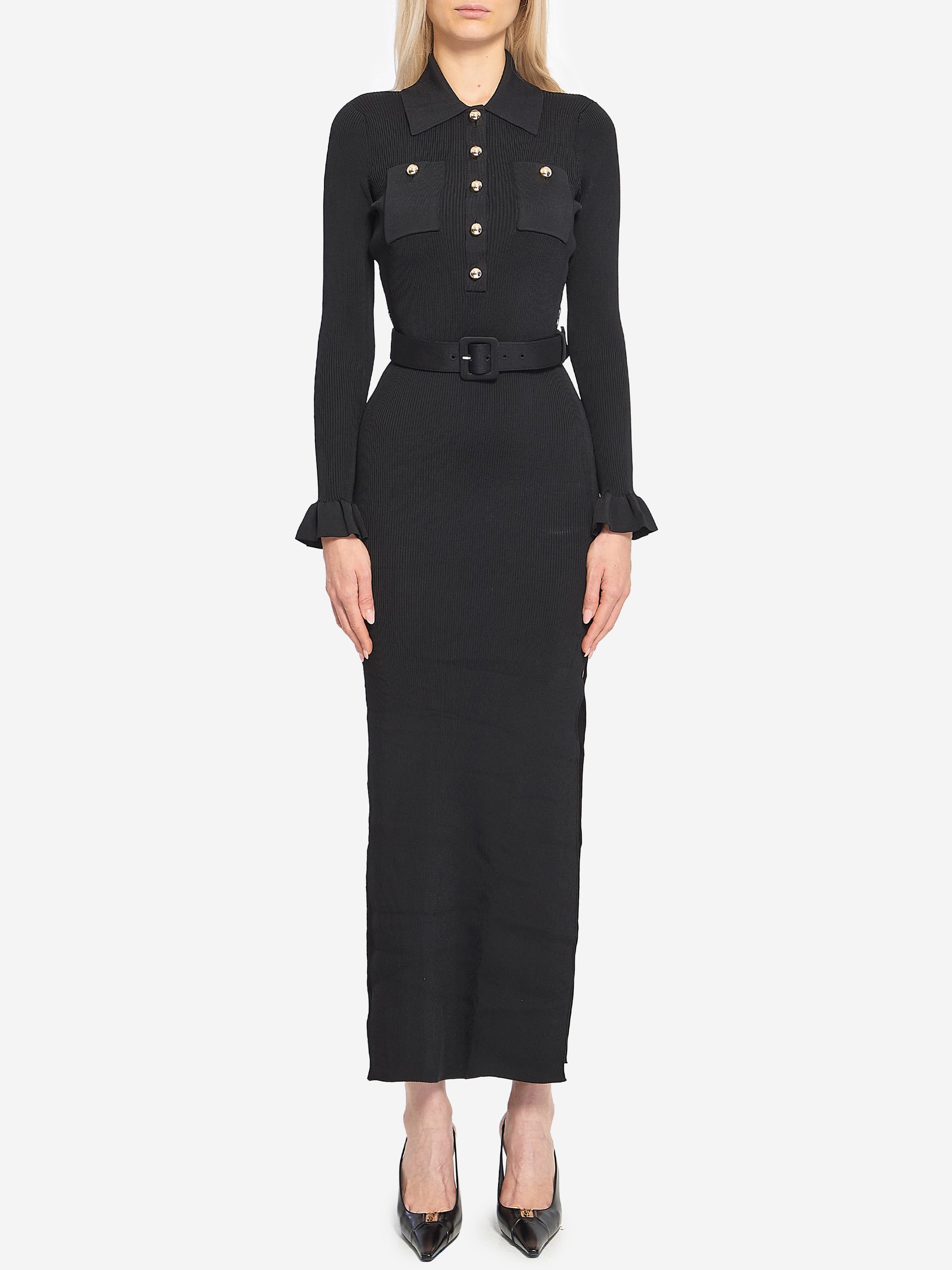 Ribbed maxi dress