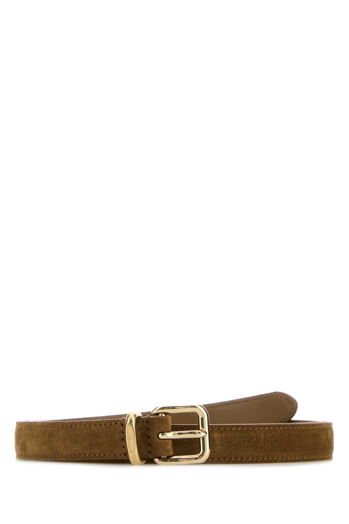 Miu Miu Camel Suede Belt