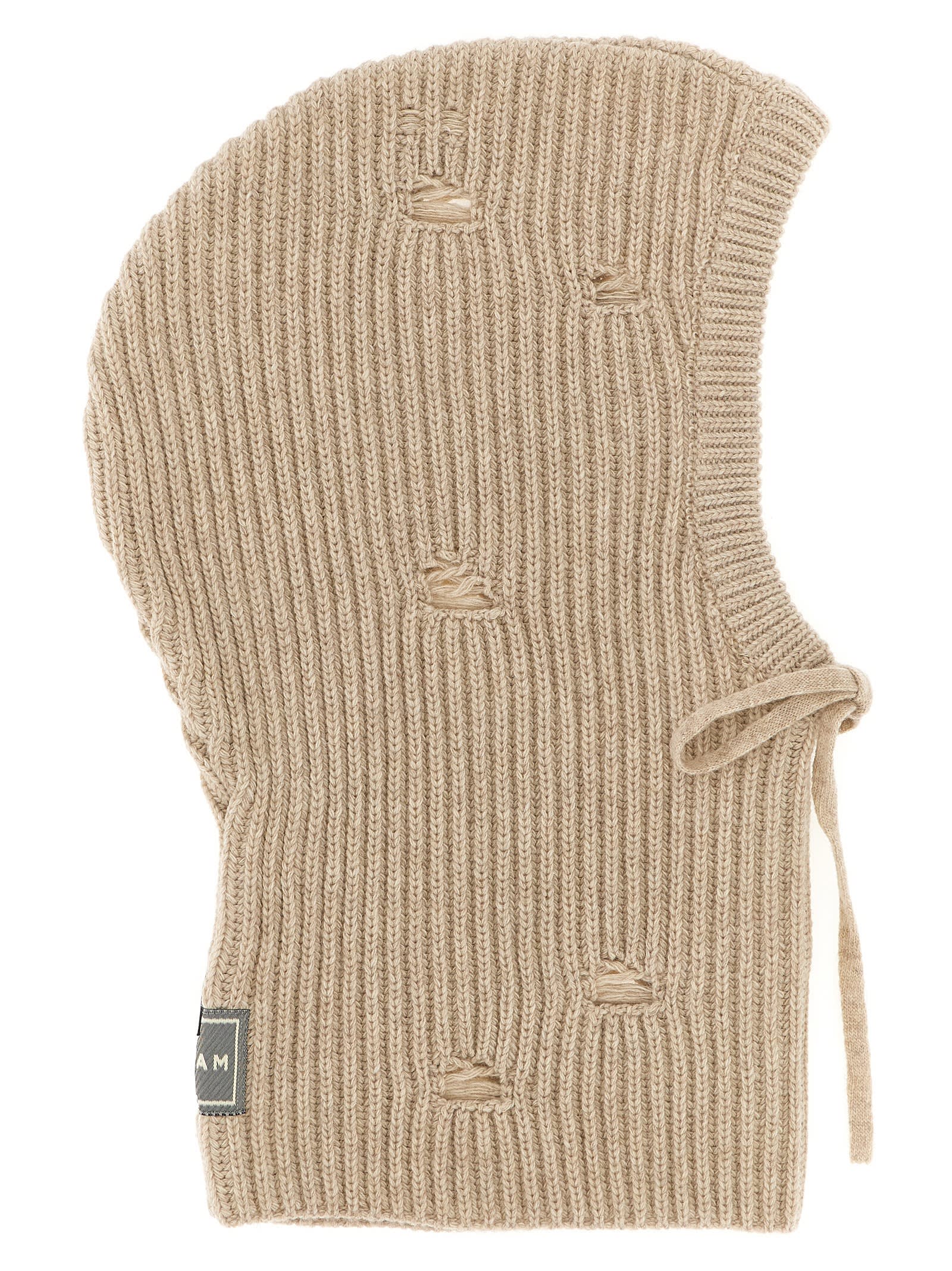MM6 Maison Margiela Distressed Wool Balaclava
