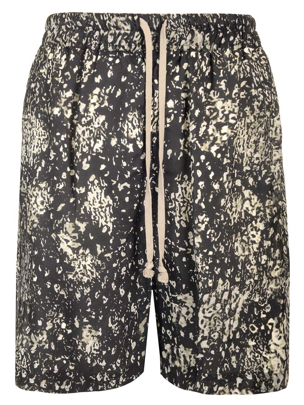 Rick Owens Shorts With Japanese Print