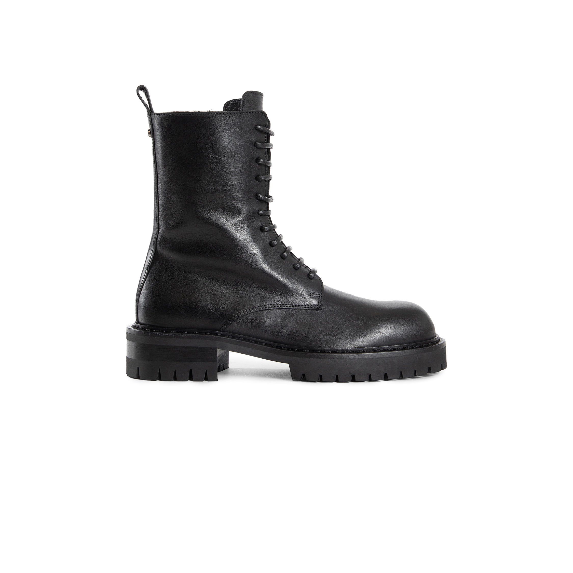 Skagi Ankle Boots in Grained Shiny Calfskin