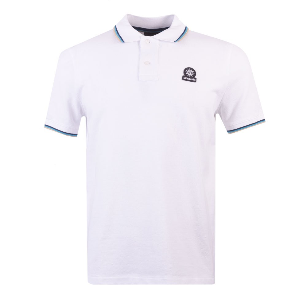 Tipped Badge Logo Polo Shirt