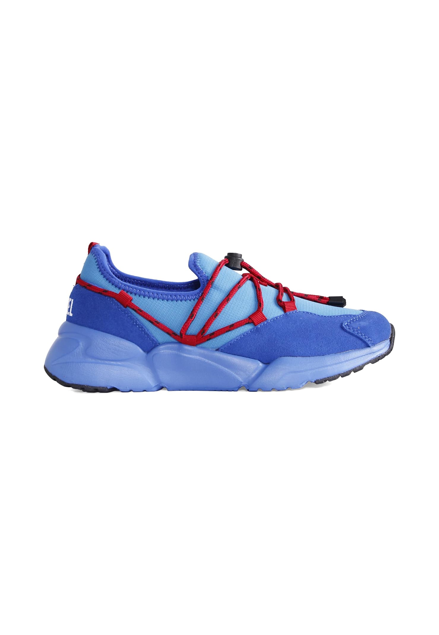 Diesel Light Blue Sneakers For Kids With Logo