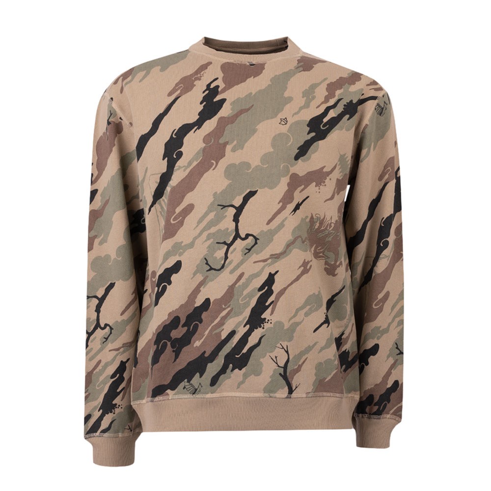 Organic Camo Crew Sweatshirt