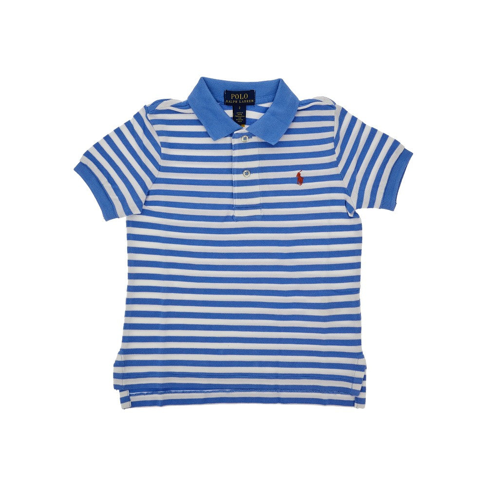RALPH LAUREN 条纹珠地布儿童polo衫