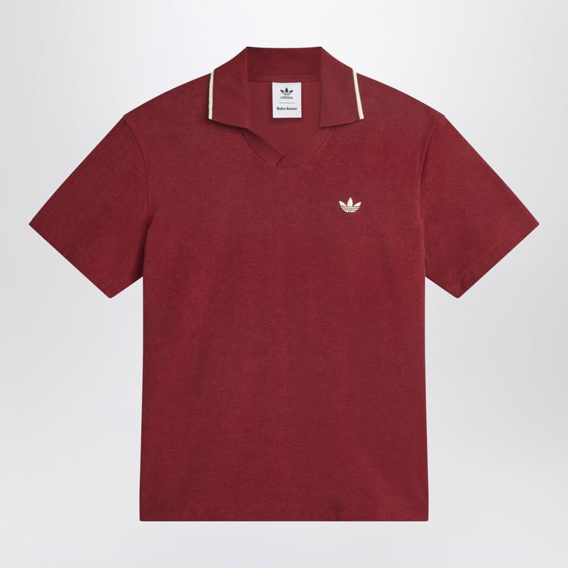 Adidas Originals By Wales Bonner Bordeaux Polo Shirt In Blend