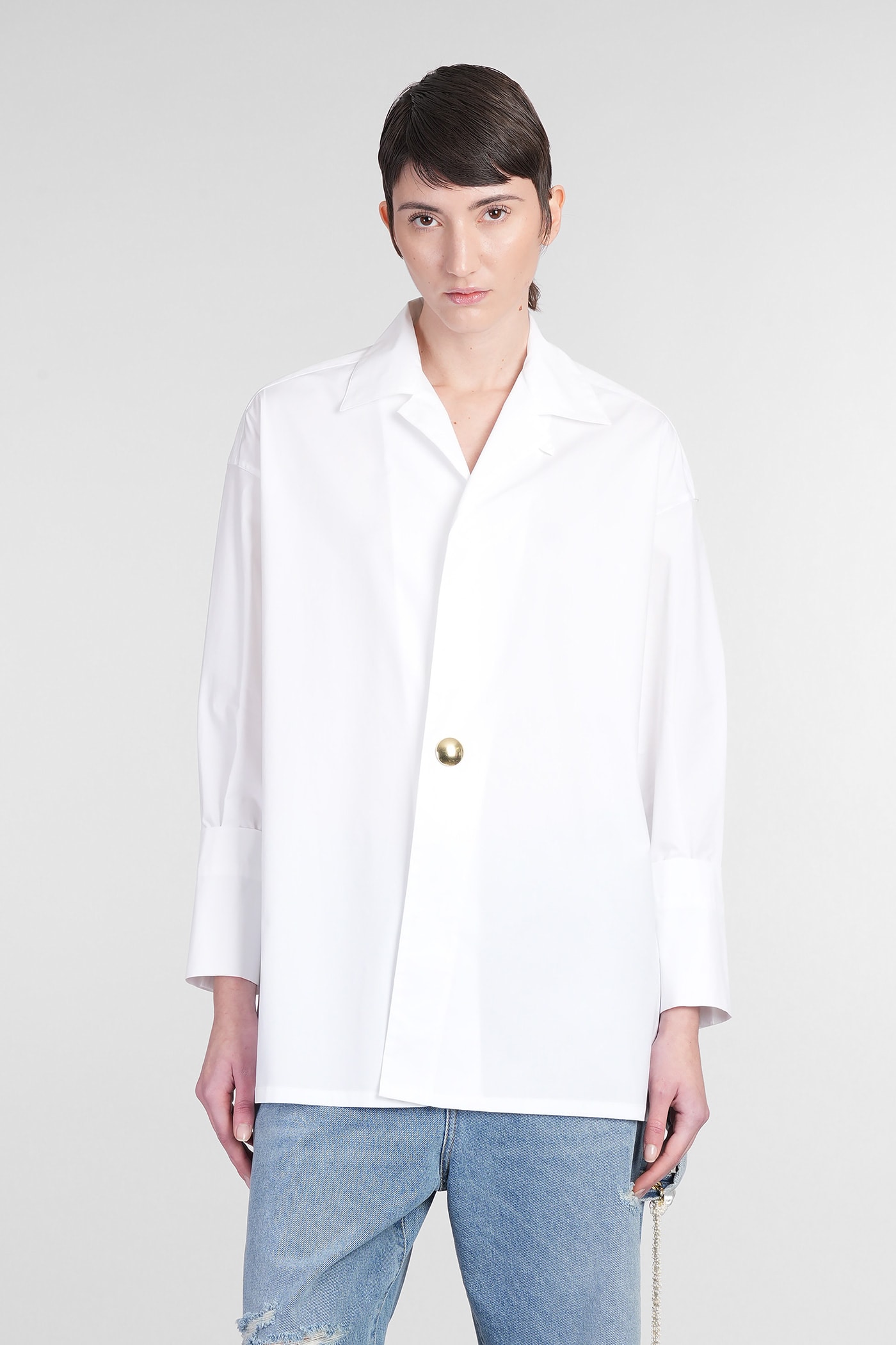 DARKPARK Jodie Shirt In White Cotton
