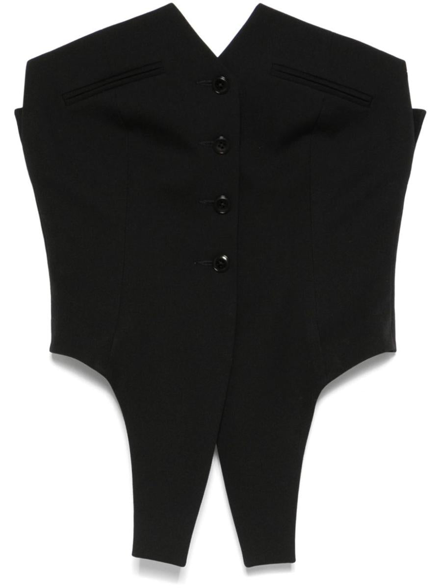 Alexander Wang Deconstructed Wool Vest Top Clothing