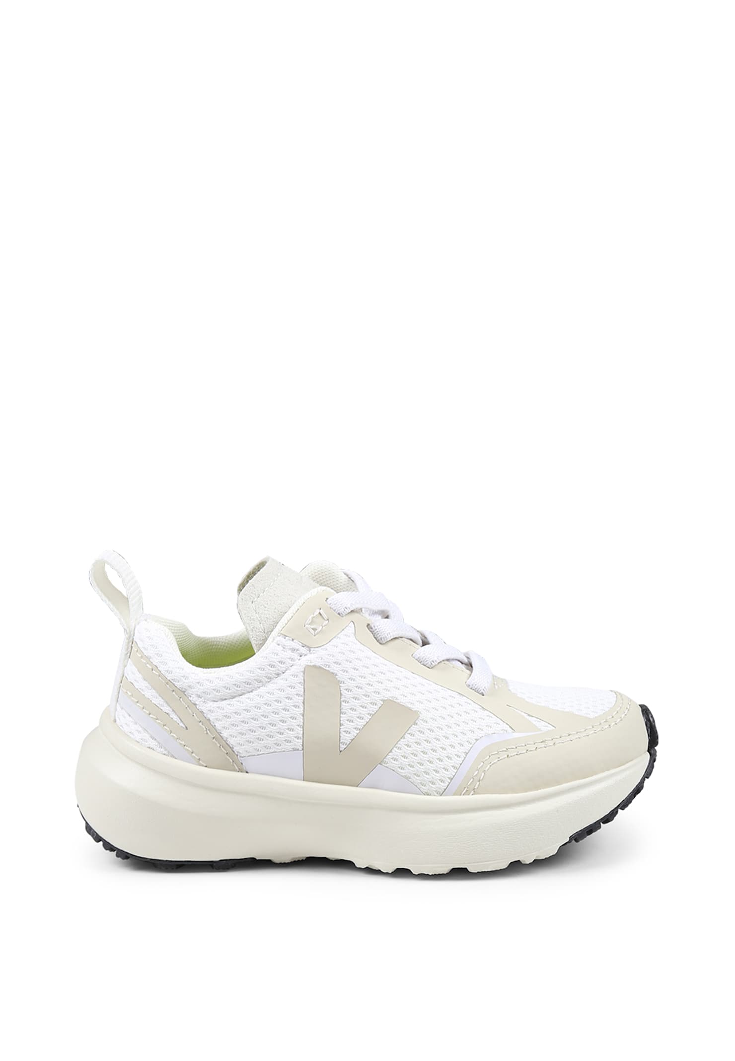 Veja White Sneakers For Kids With Logo
