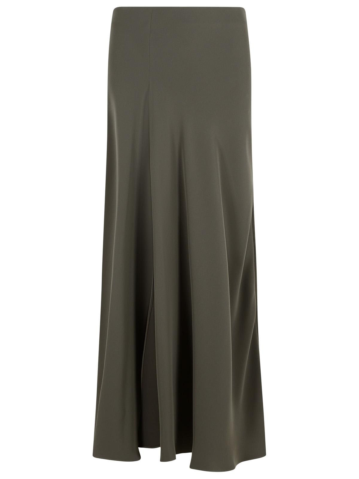 Parosh poker Long Skirt In Grey Polyester