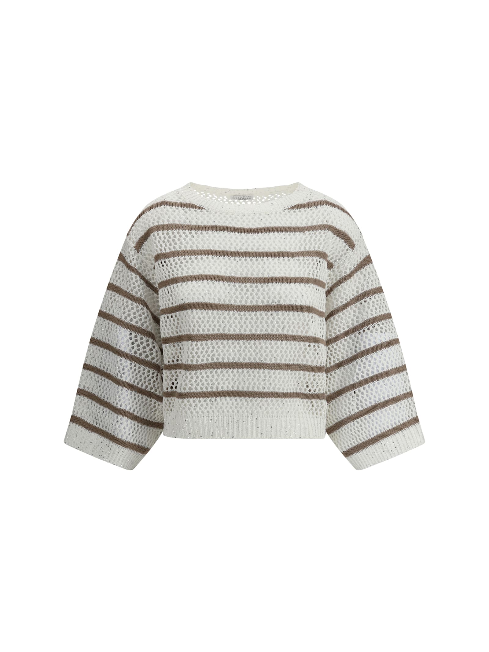 Brunello Cucinelli Sweater In Perforated Knit