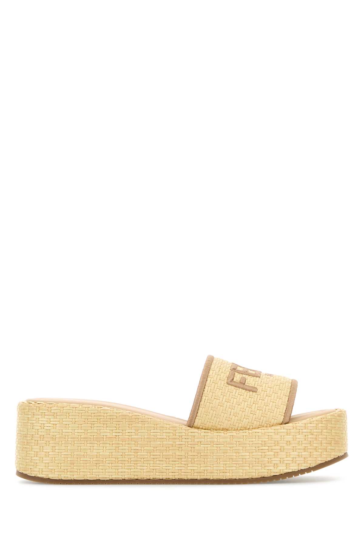 Fendi Raffia Sunshine Slippers