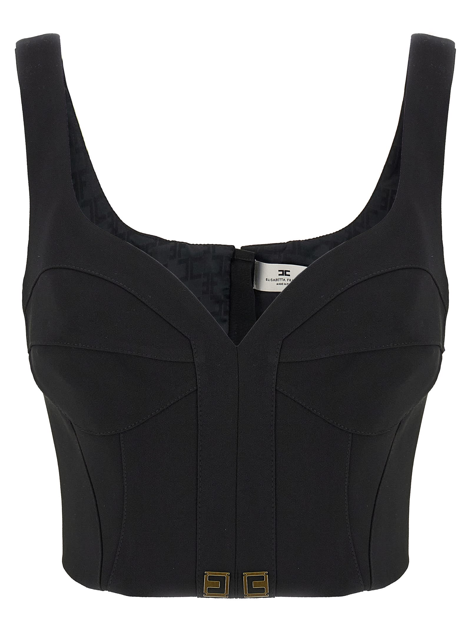 Elisabetta Franchi Heart Neckline Top