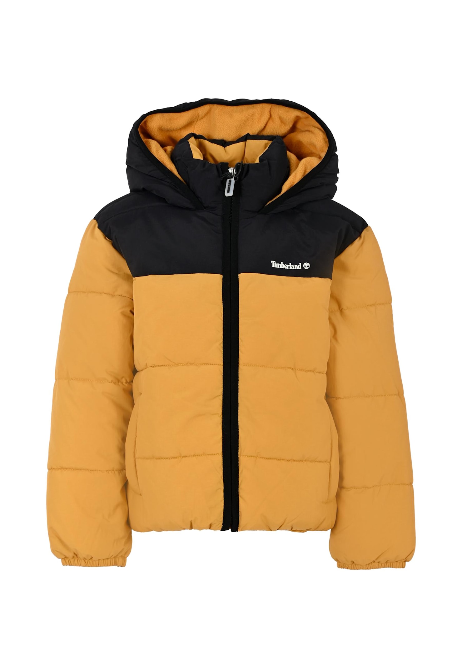 Timberland Yellow Down Jacket For Boy With Logo