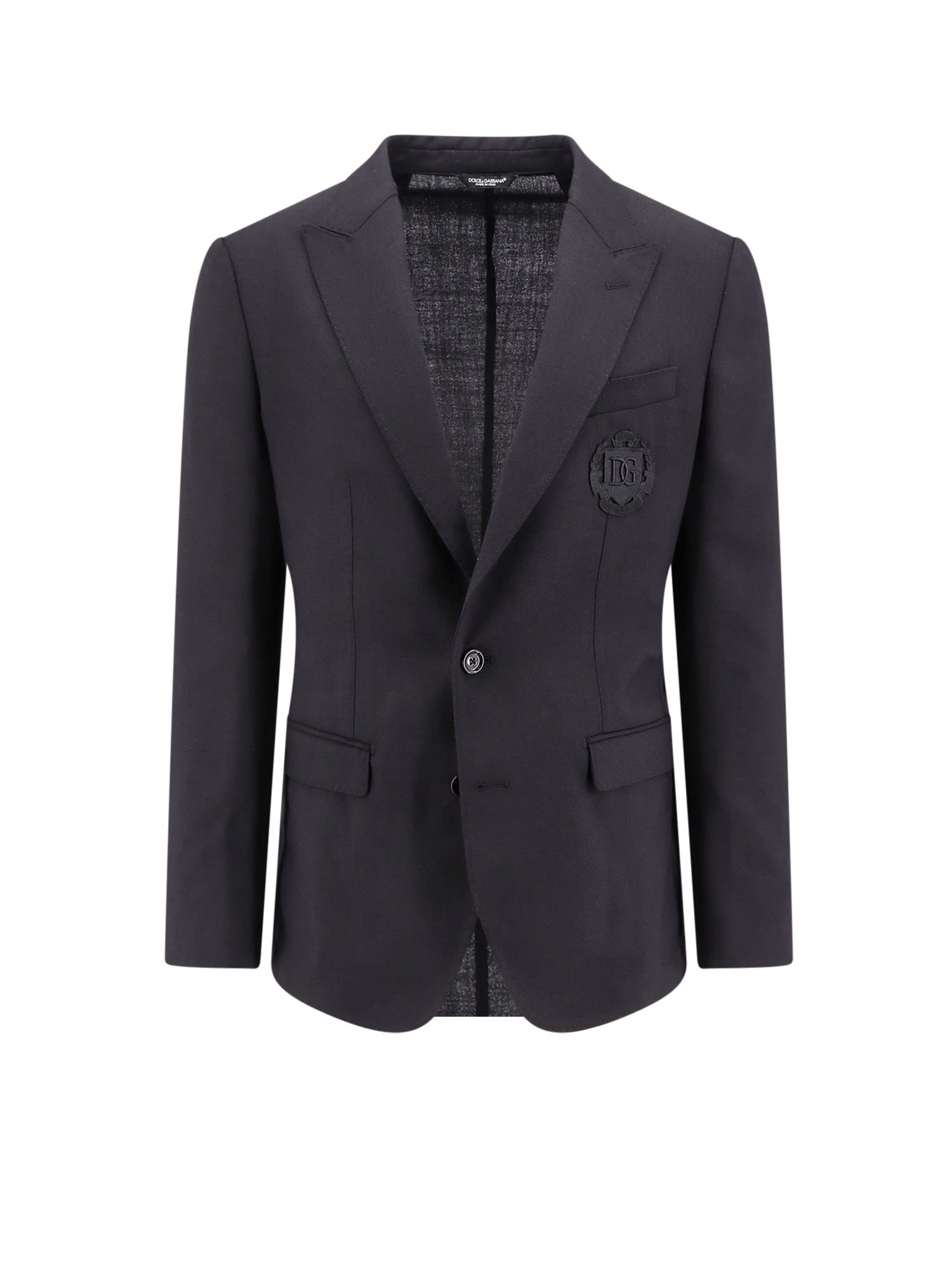 Dolce & Gabbana Black Wool Blazer