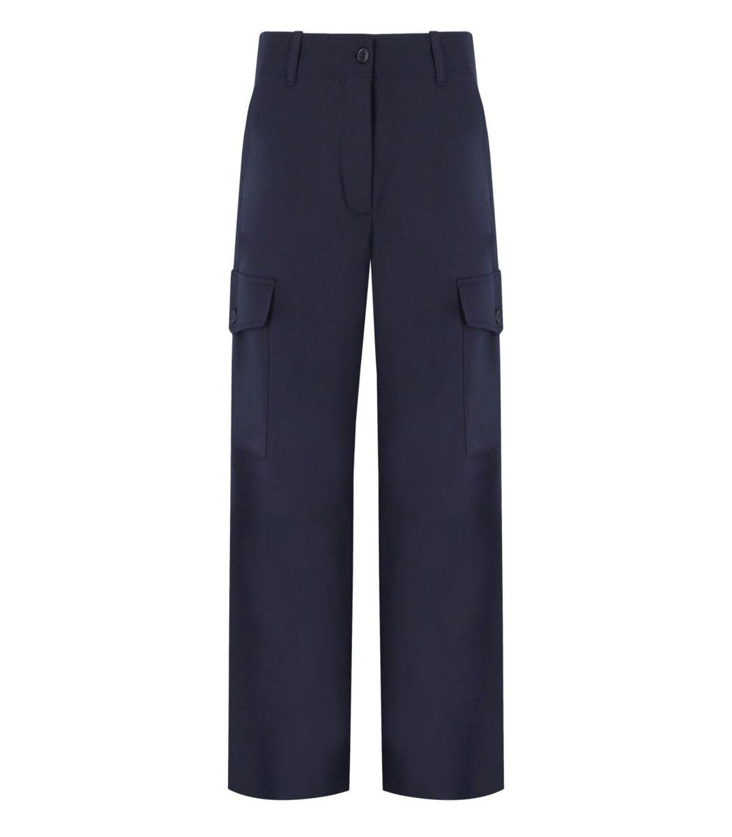 Weekend Max Mara Hidalgo Blue Cargo Pants