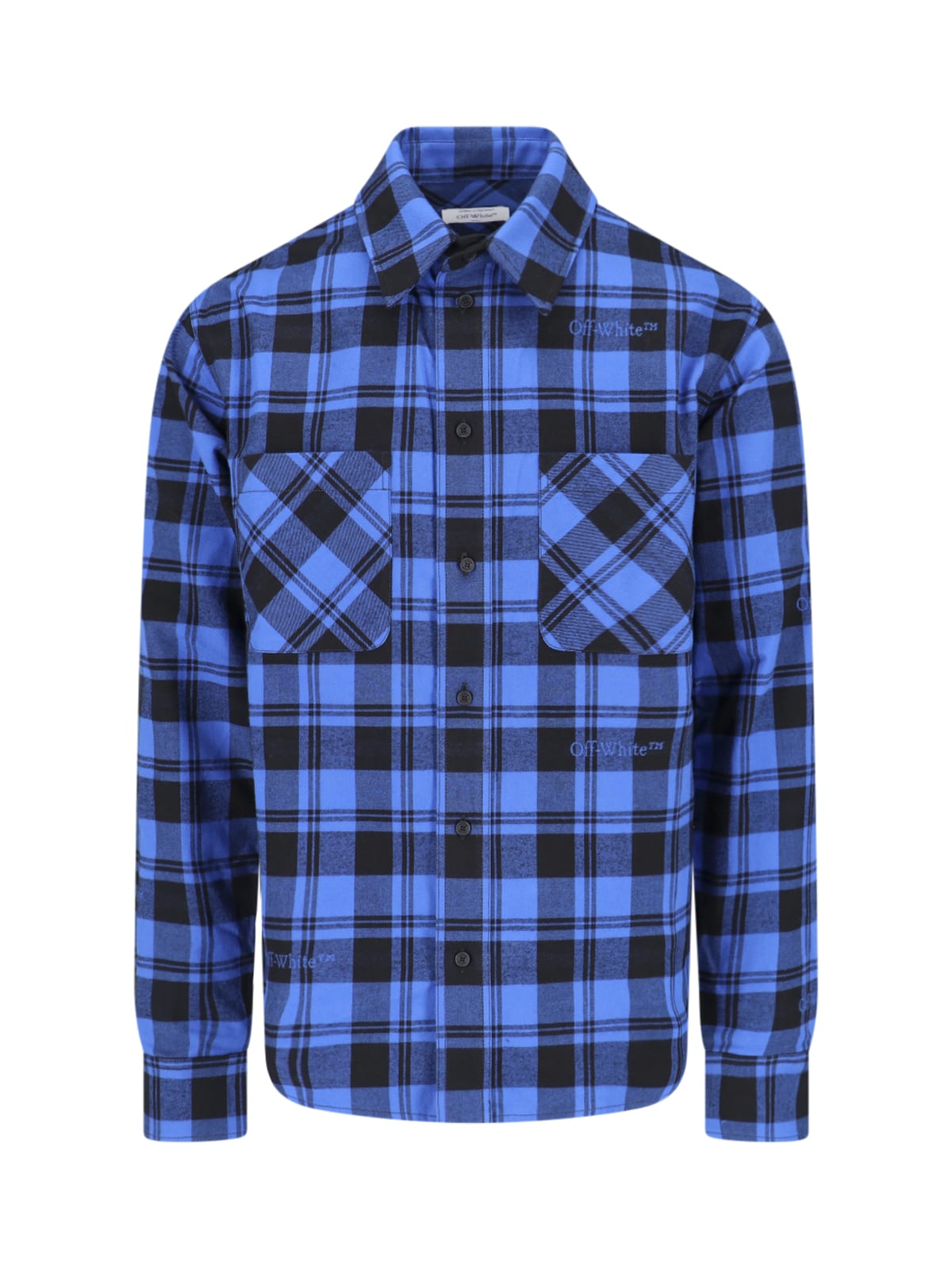 Off-White Check Flannel Shirt