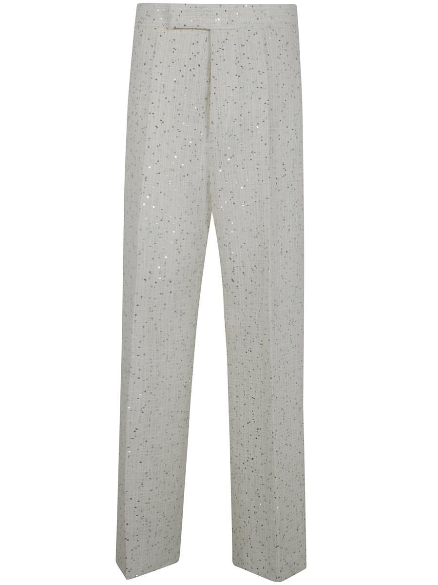 Sapio Braided Sequins Wide Leg Trousers Clothing