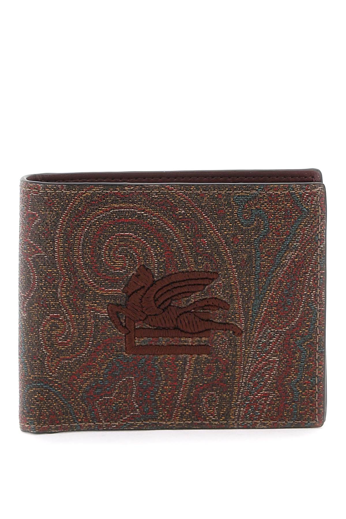 Etro Paisley Bifold Wallet With Pegaso Logo