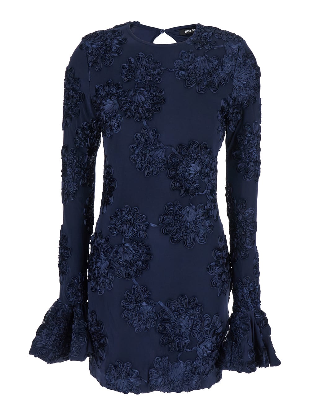 Rotate by Birger Christensen 3d Mesh Mini Dress