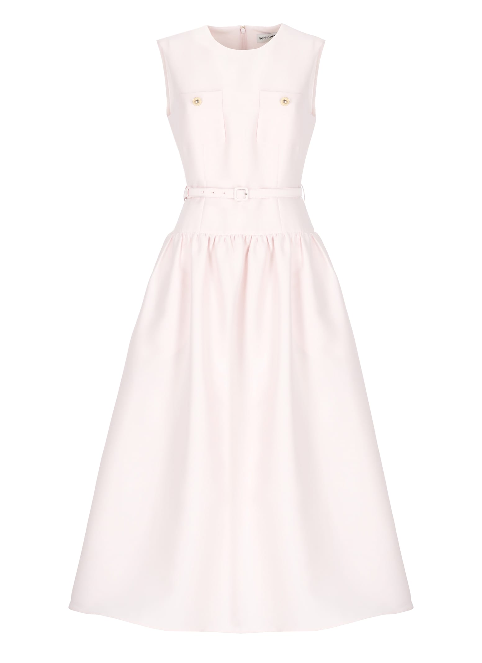 self-portrait Taffeta Midi Dress