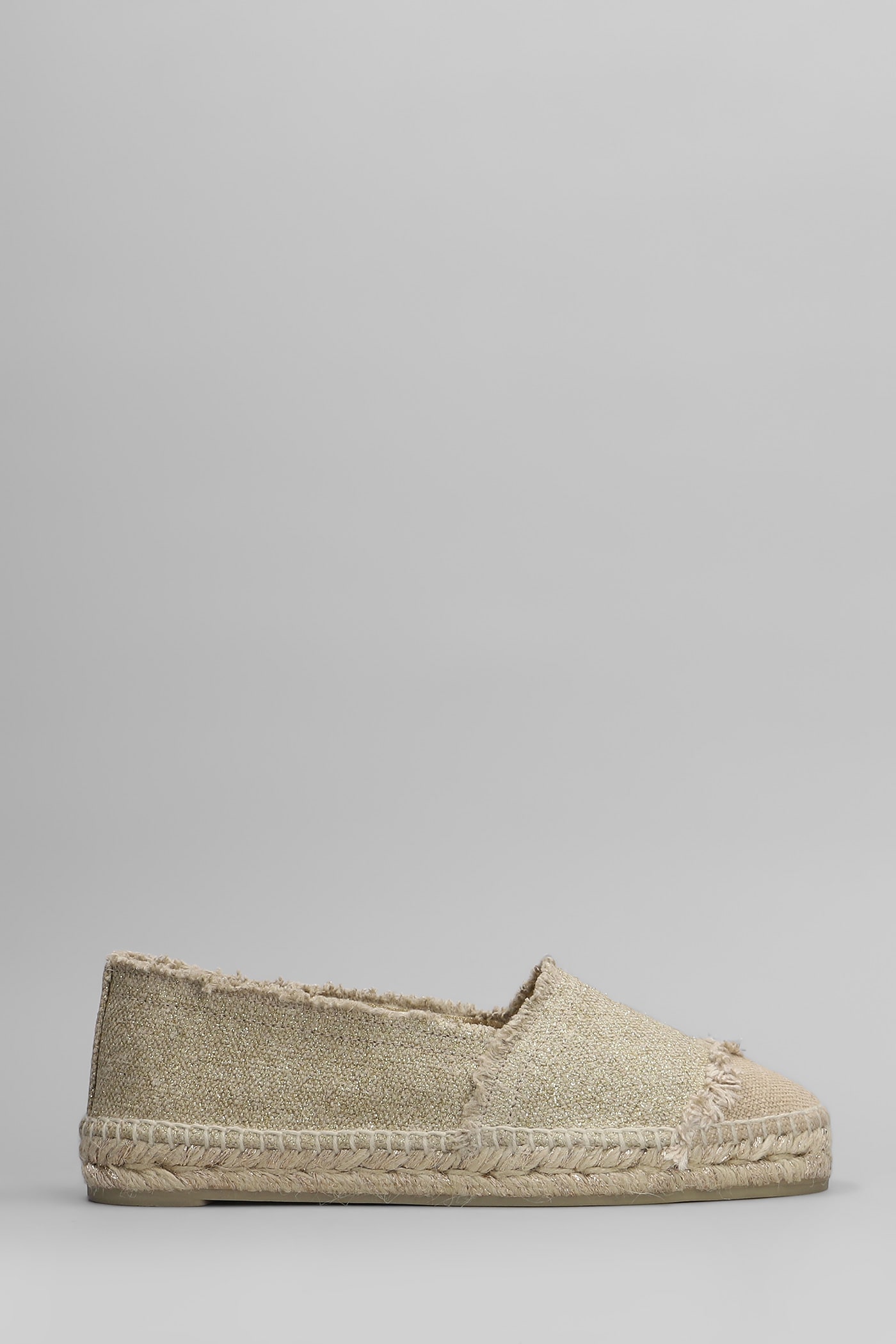 Castañer Kampala-032 Espadrilles In Gold Canvas