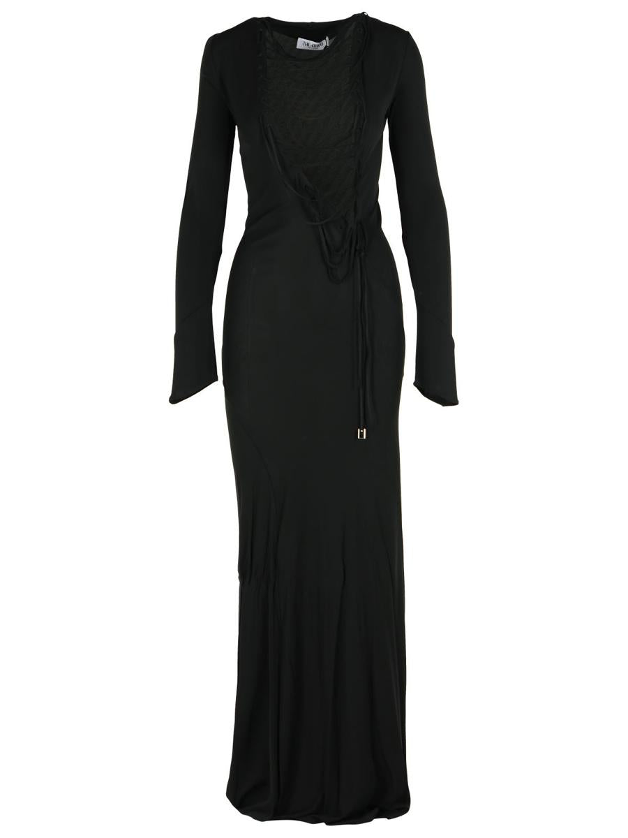 The Attico Black Viscose Dress