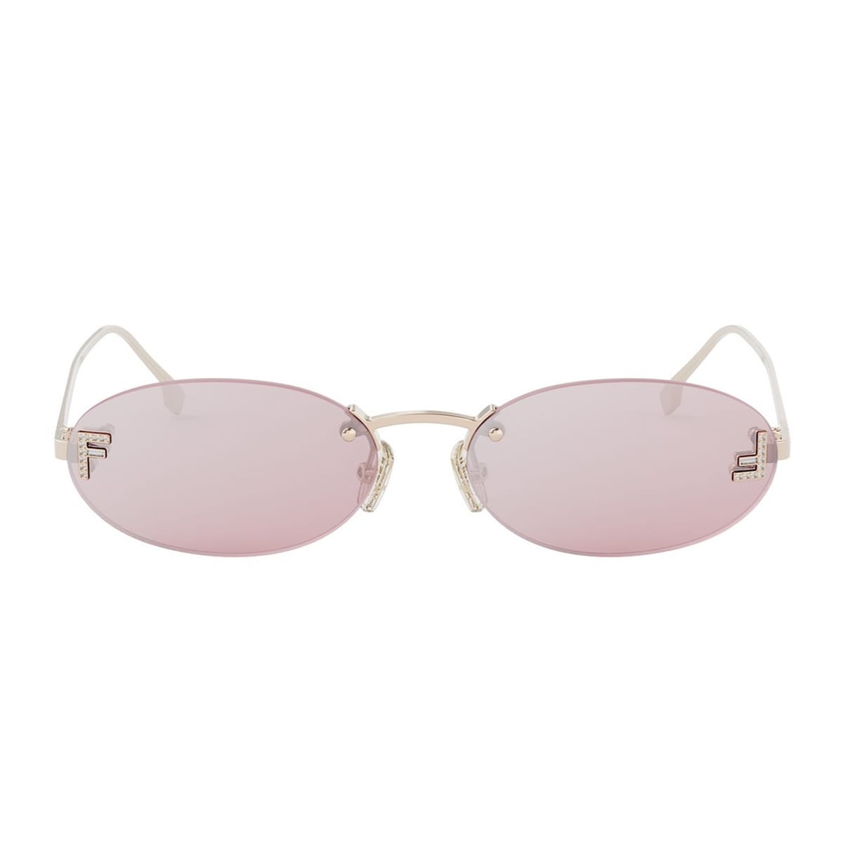 Fendi Eyewear Fendi Fe4075us Fendi First Crystal 28z Oro Rosa Sunglasses