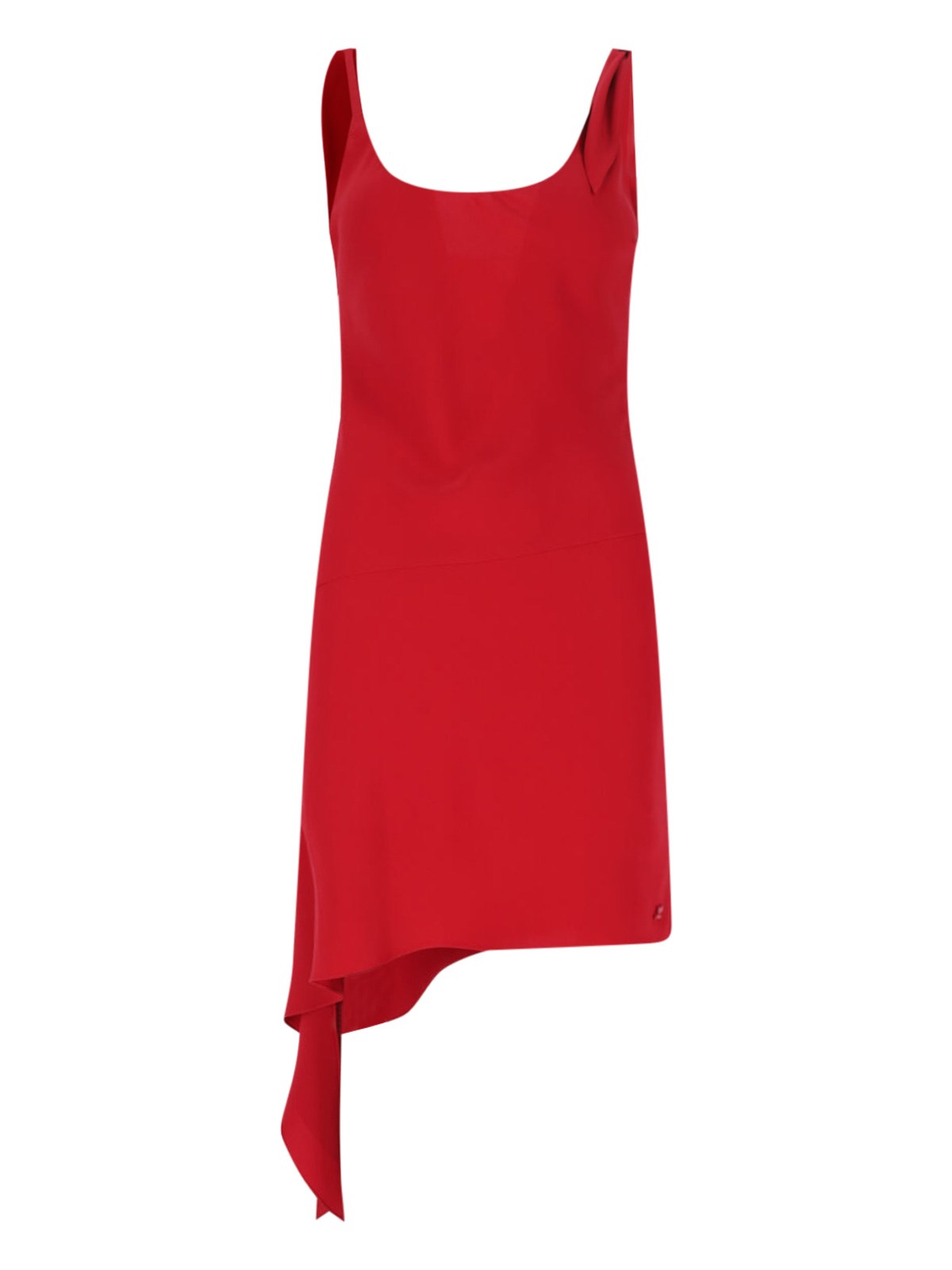 Courrèges 'Scarf' Asymmetric Mini Dress