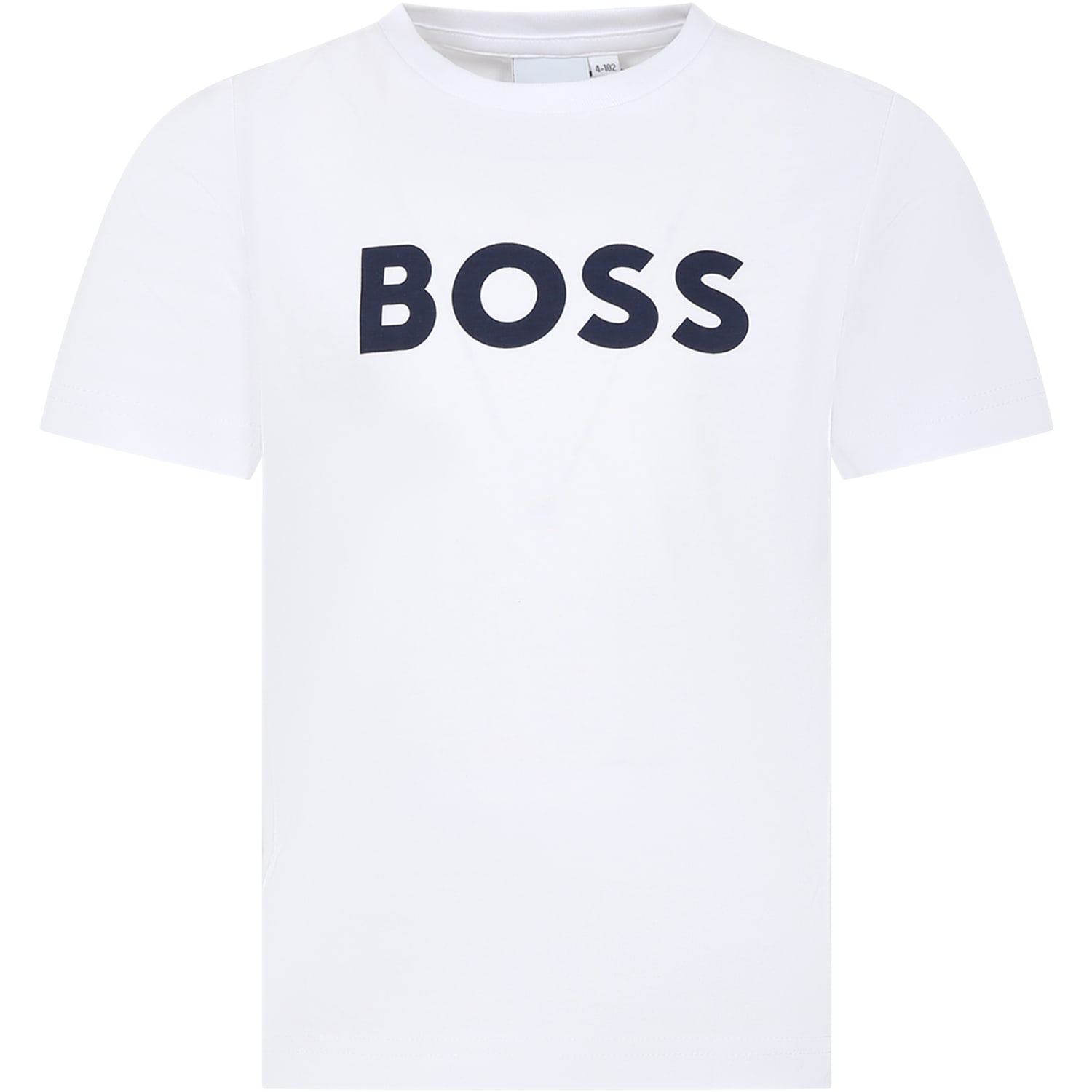 Hugo Boss White T-shirt For Boy With Logo