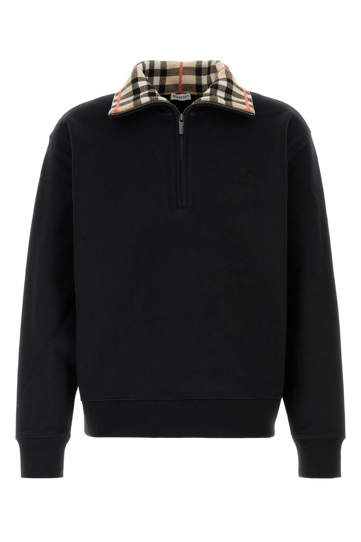 Burberry Black Cotton Sweatshirt