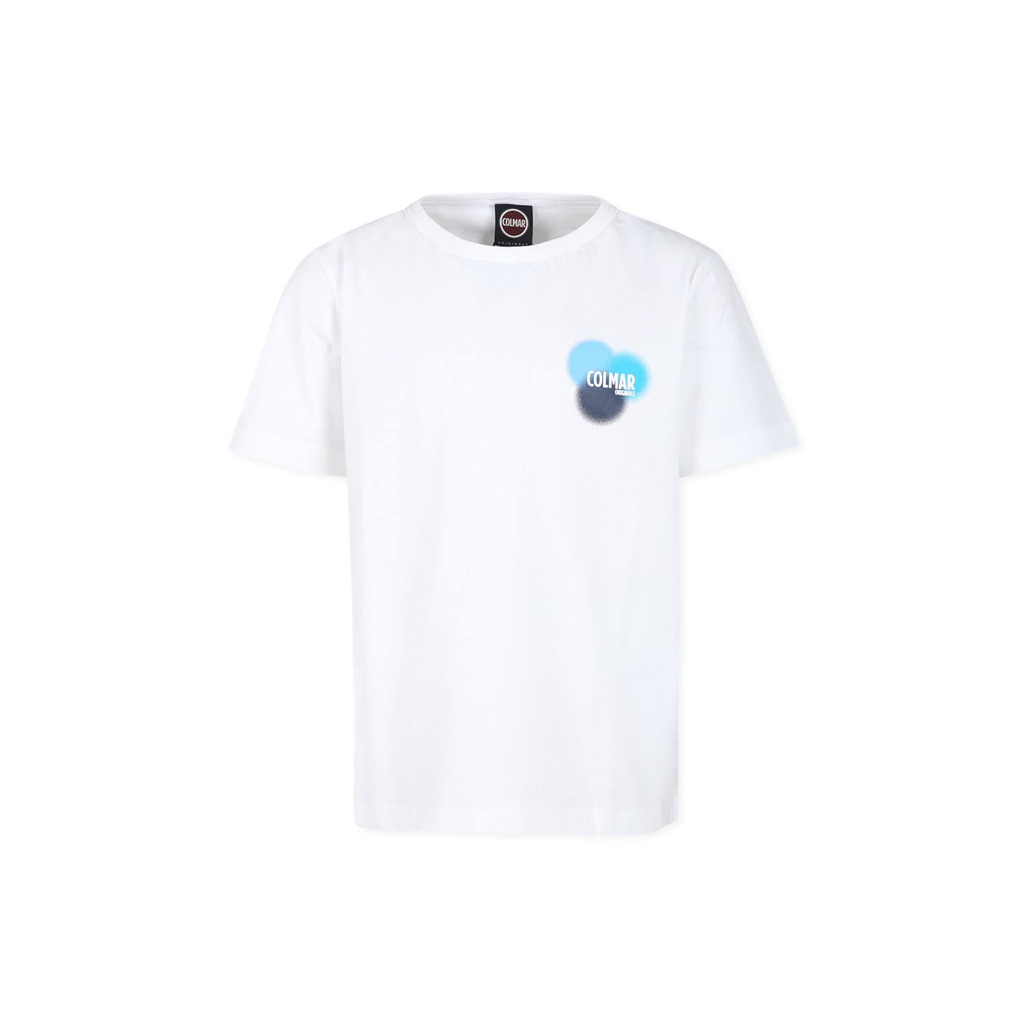Colmar White T-shirt For Boy With Logo