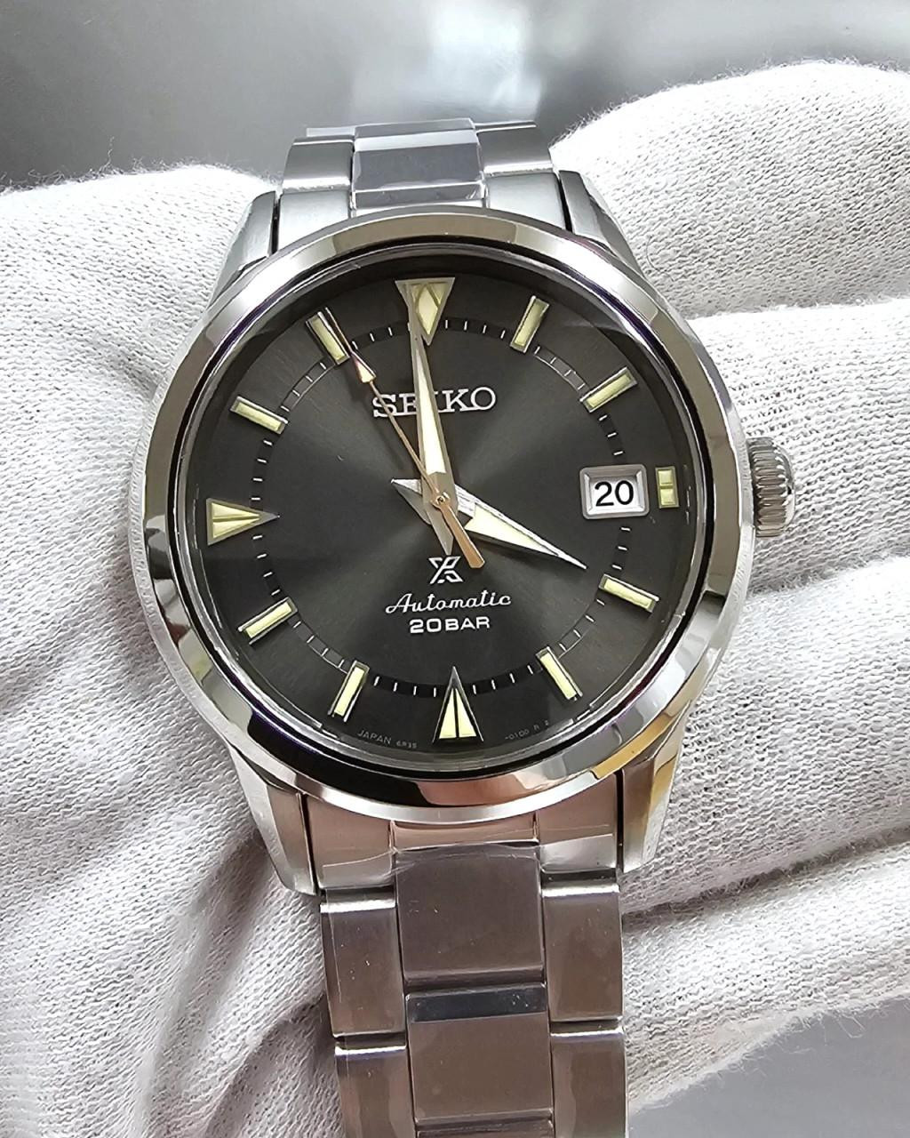 SEIKO Prospex Alpinist Automatic 38 MM Gray Dial SS Men's Watch SPB243