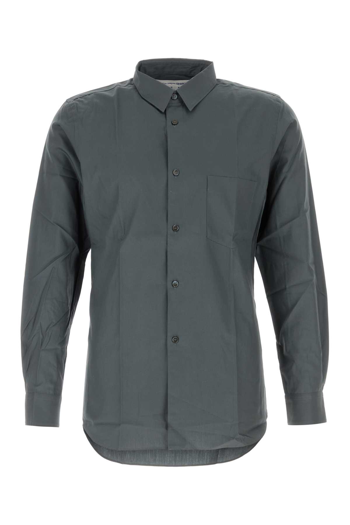 Comme des Garçons Shirt Dark Grey Poplin Shirt