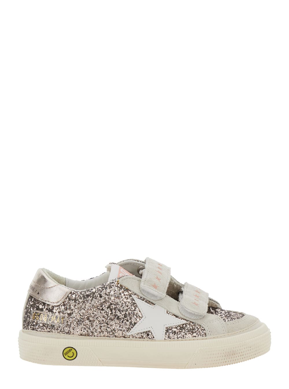 Golden Goose May School With Double Toe Glitter And Suede Upper Leather Star Laminated Nappa Heel - Include Codice Che Inizia Con Gyf
