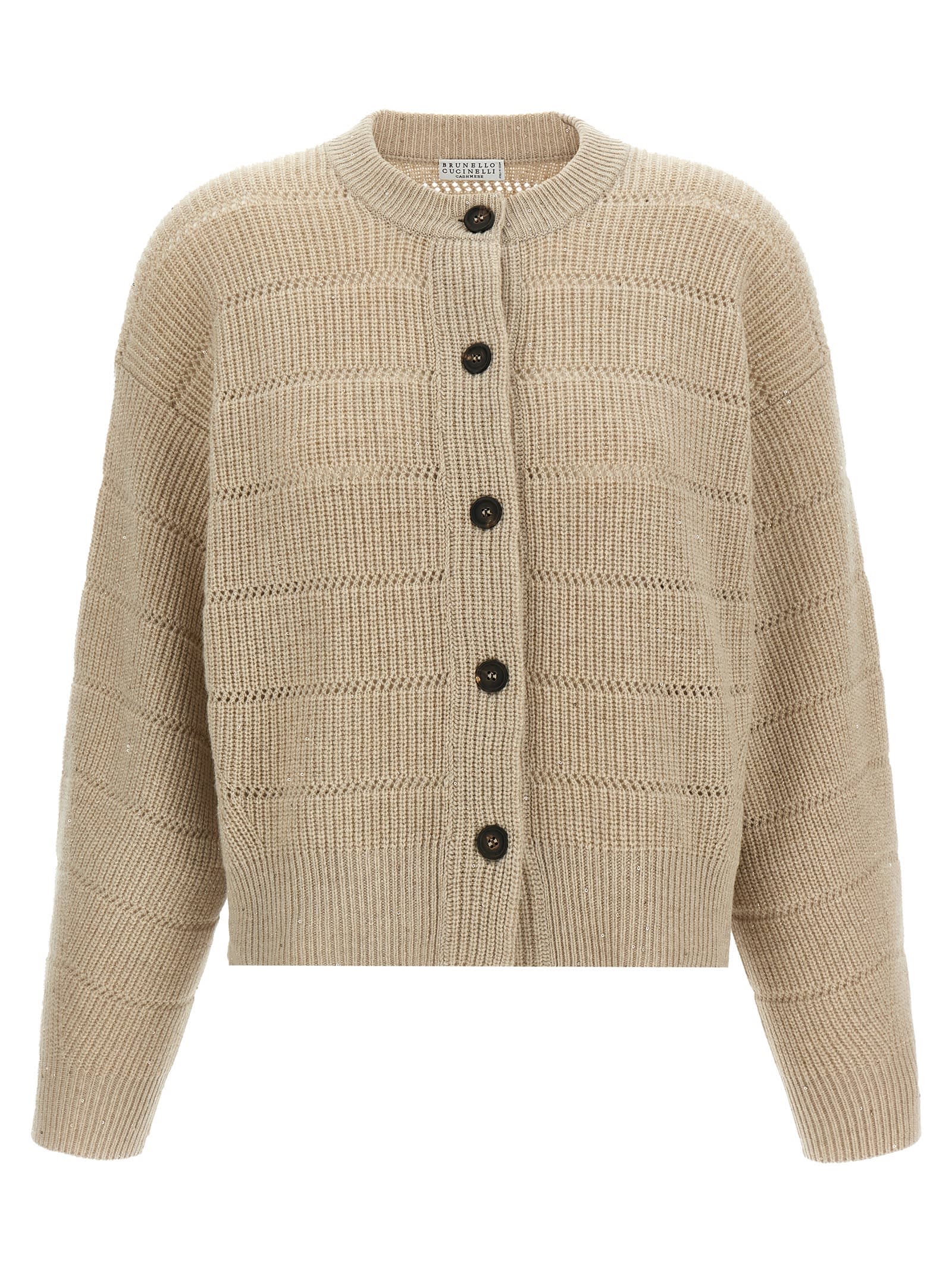 Brunello Cucinelli rustic Dazzling Net Cardigan