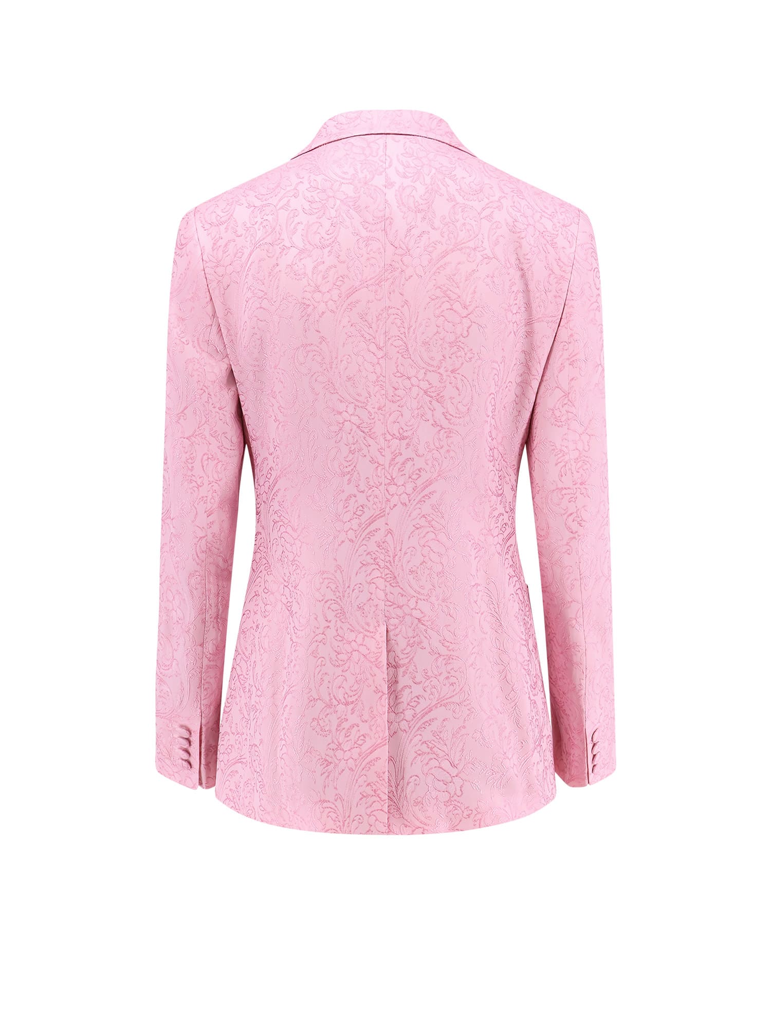 Etro Jacquard Silk Blend Blazer With Embroidery