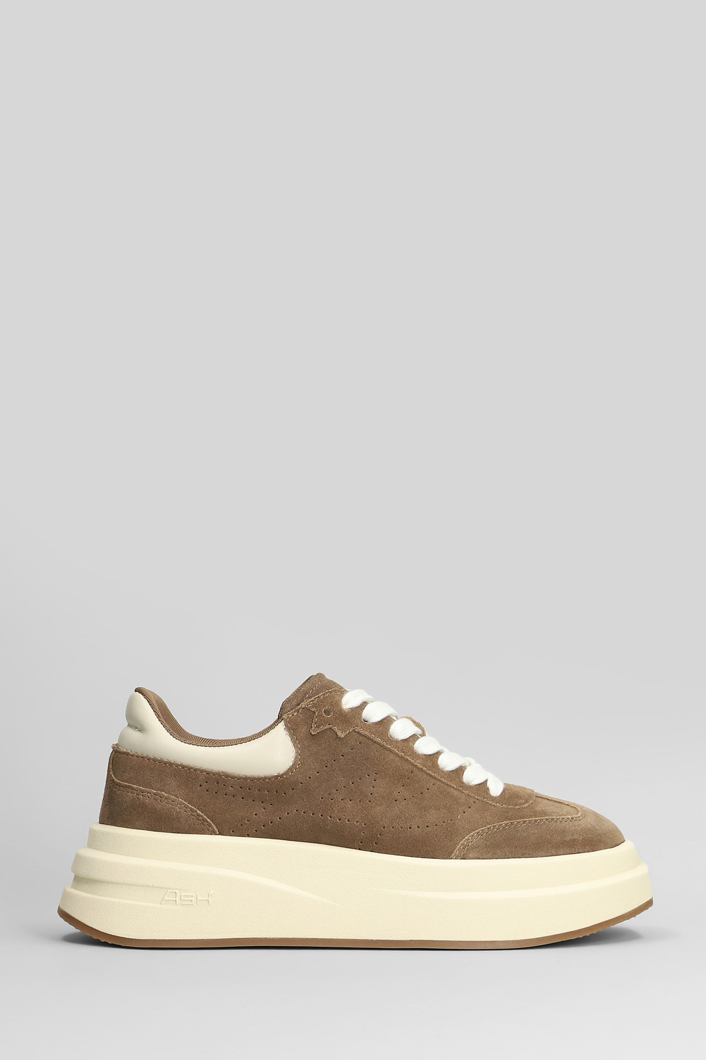 Ash Idol Sneakers In Taupe Suede