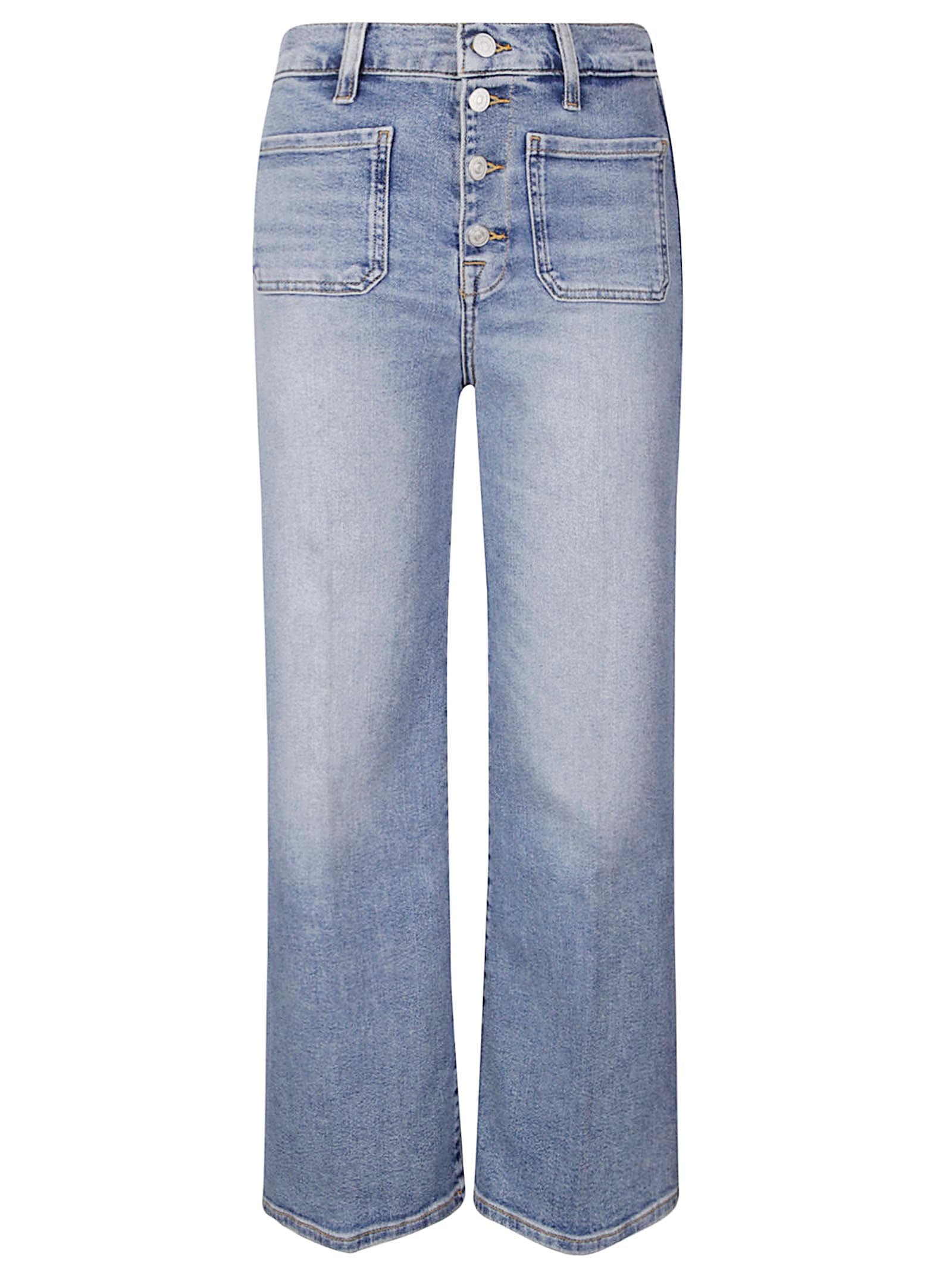 7 For All Mankind Ultra High Rise Cropped Jo Fancy With Exposed Butt