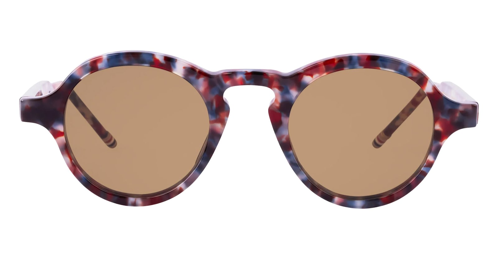 Thom Browne Round - Rwb Tortoise Sunglasses