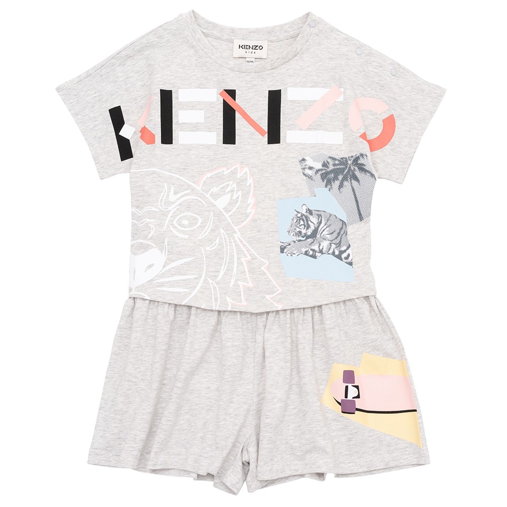 Block Logo Short Playsuit