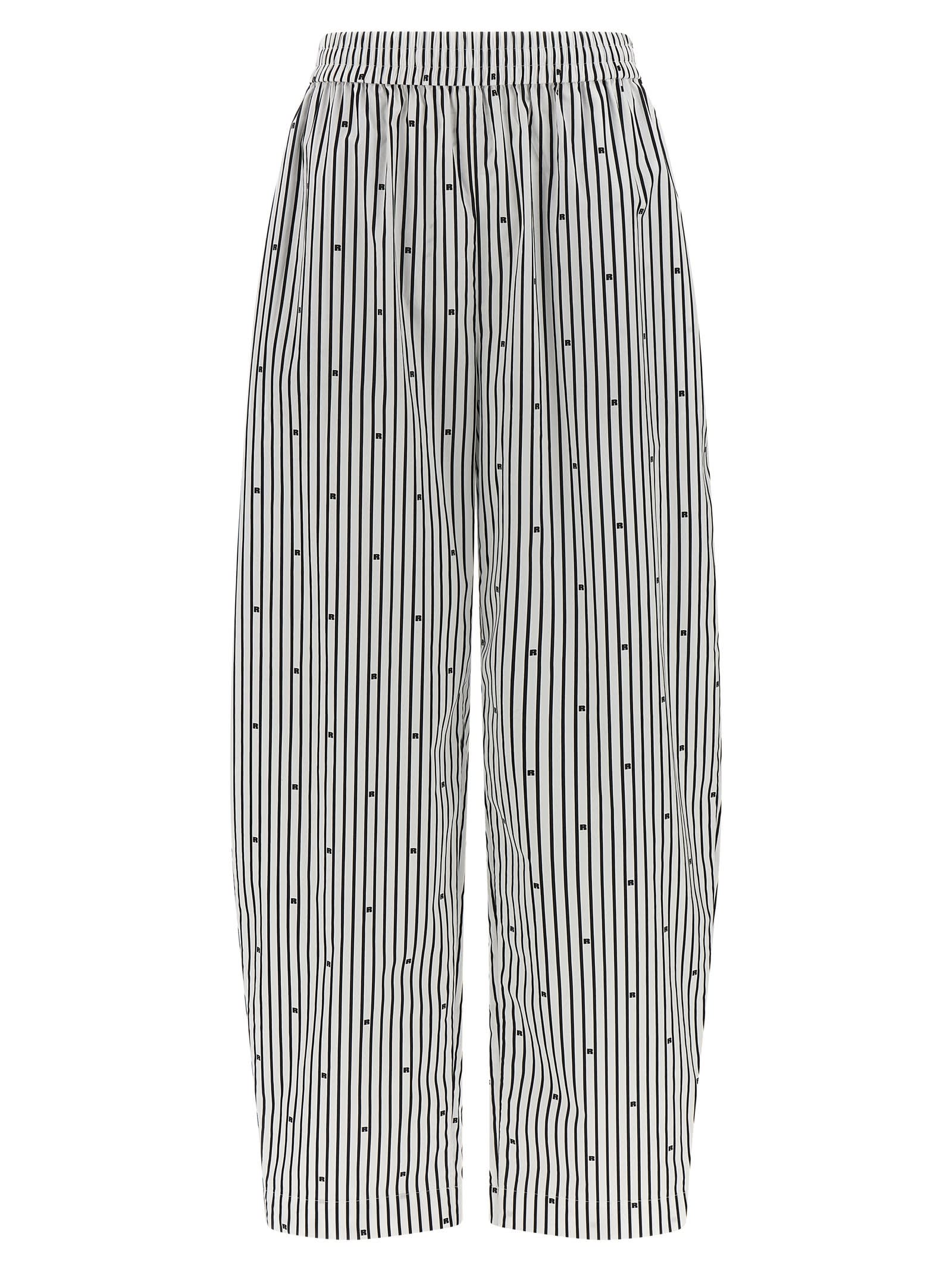 Rotate by Birger Christensen poplin Tapered Striped Pants
