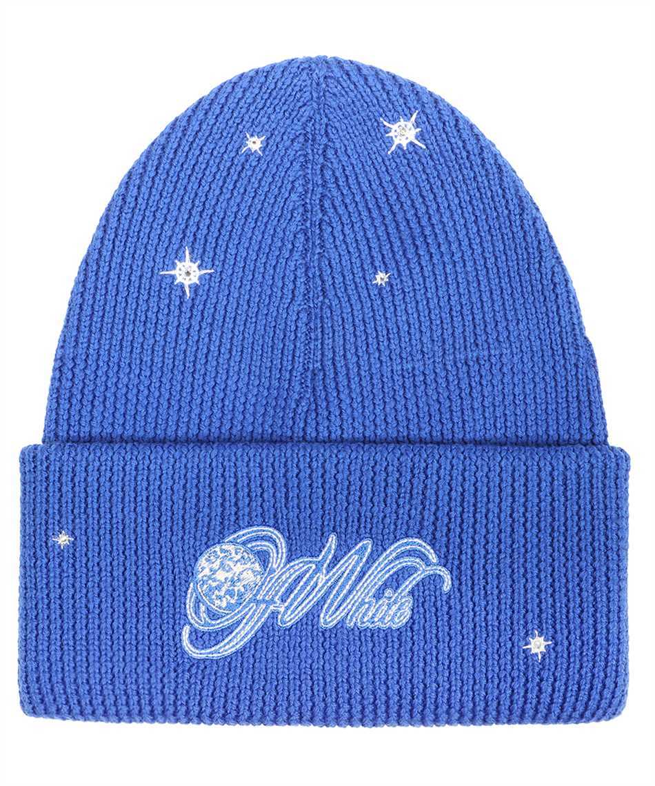 Off-White Knitted Virgin Wool Hat