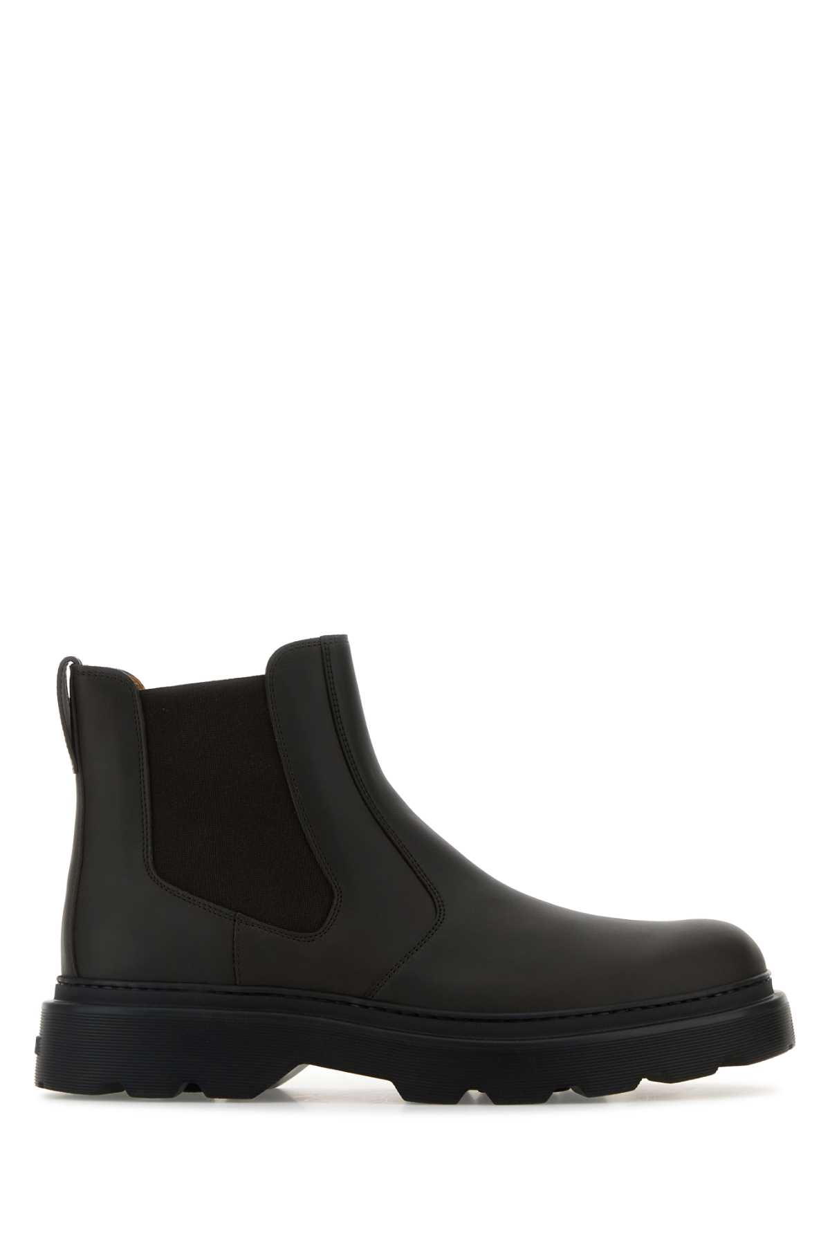 Tod's Dark Brown Leather Ankle Boots