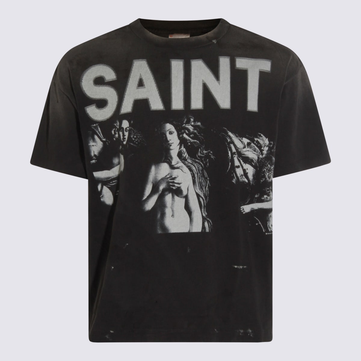 SAINT Mxxxxxx Black Cotton T-shirt